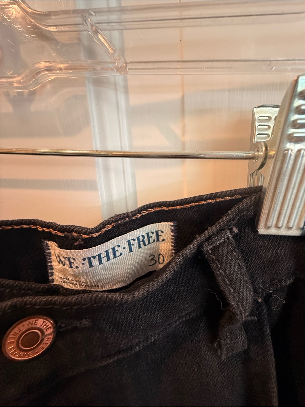NWOT We The Free Barrel Jeans 
Size 30
Black - Picture 2 of 9